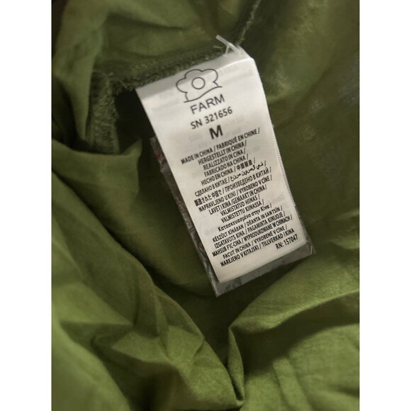 FARM RIO Humming Bird Richelieu Tiered Maxi Dress Size M NWT Green Forest Fairy - Picture 13 of 14